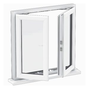 پنجره فرانسوی (دولنگه) یوپی‌وی‌سی (UPVC)