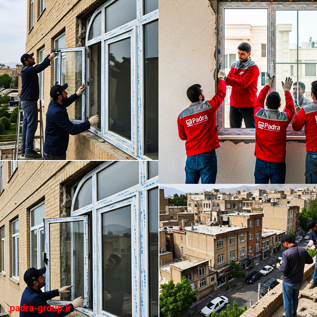 تعویض پنجره های قدیمی بدون تخریب در شهر رشت و حومه