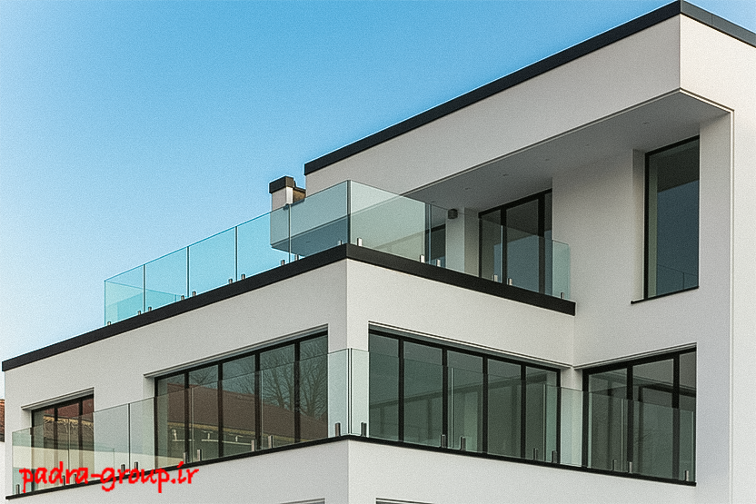 متریال مقاوم مورد استفاده در جان پناه شیشه‌ای