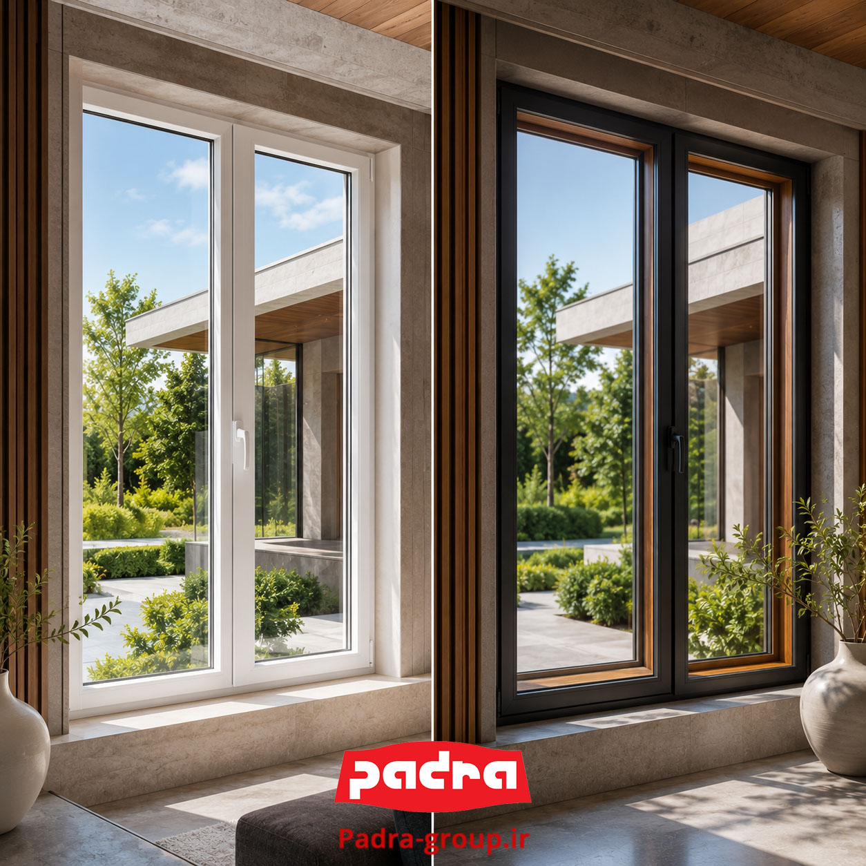 مقایسه پنجره دوجداره با پنجره کامپوزیتی
